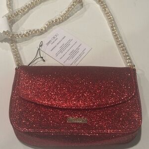 Jimmy Choo Sparkling Red Crossbody Bag